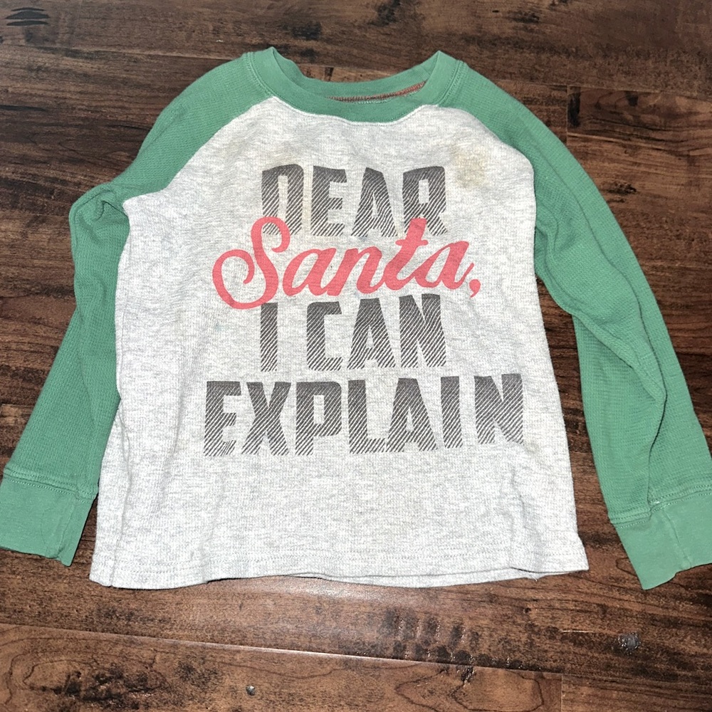 Green and Gray Kids Raglan Shirt